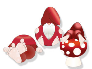 kabouter magneten Valentine's Forest