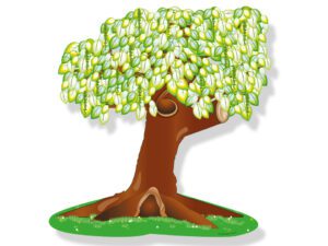 Kleine magnetische zomerboom 1 meter hoog