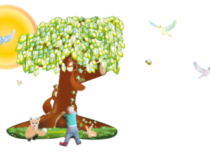 Valentine's Forest Magneten in babykamer