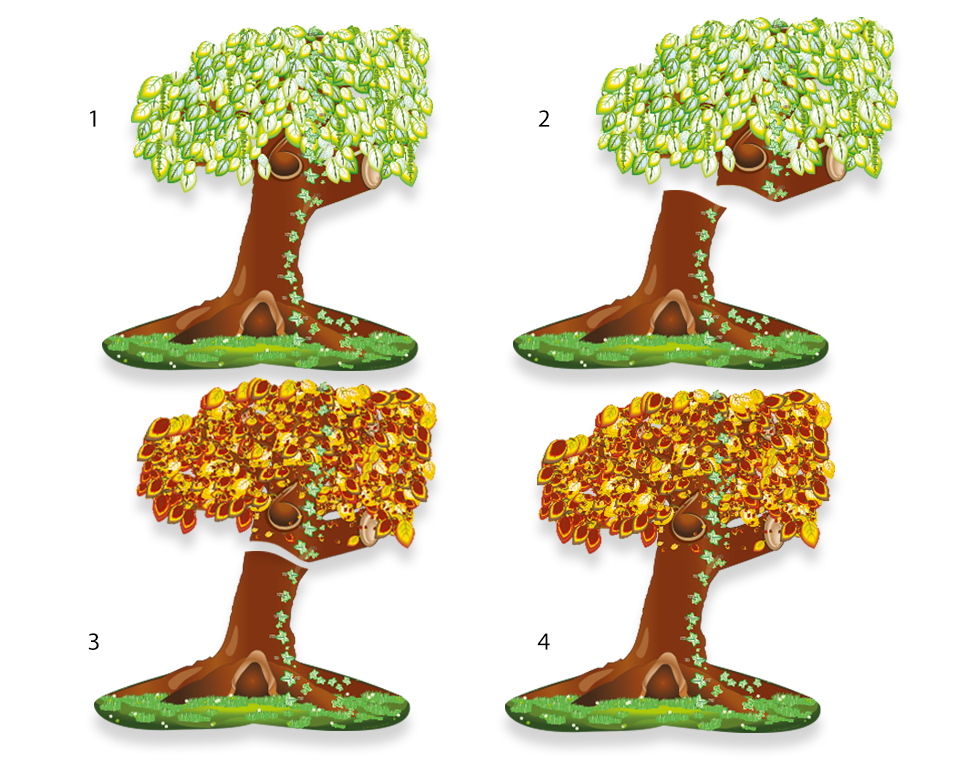 Magnetische Herfstboom XXL - kruin - Afbeelding 4