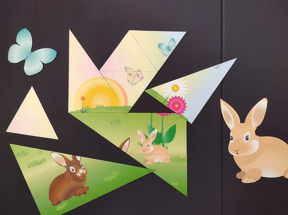 Magnetische puzzel A4 konijntjes - Afbeelding 2