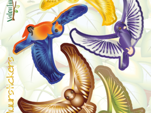 Set Muurstickers Najaarsvogels
