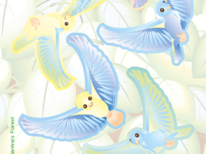 Set Muurstickers Voorjaarsvogels