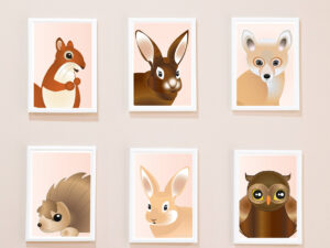 dieren posters set